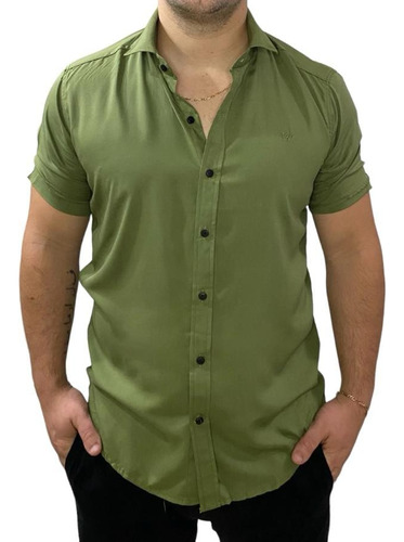 Camisa Manga Corta De Fibrana Para Hombre Worren Art. 1122