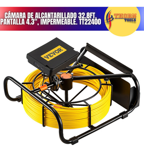 Camara De Inspeccion Endoscopio Plomeria 10m 4.3 PuLG Hb