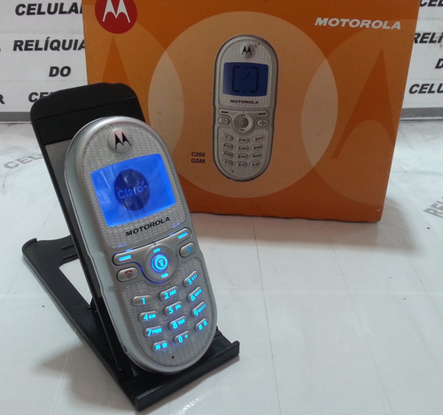 Celular Motorola C200 Visor Azul Original Na Caixa