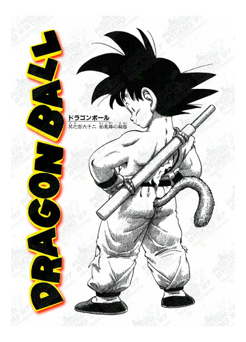 Gokú Dragon Ball Póster Afiche Anime Arte 3 Tonos