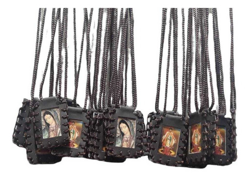 10 Escapulario De La Virgen De Guadalupe Con Juan Diego 3x4