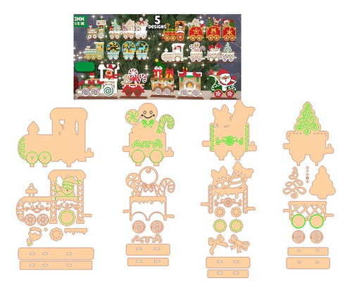 Pack De +60 Vectores Corte Laser De Navidad