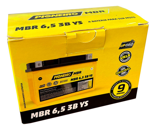 Batería De Moto Pioneiro Mbr6,5 3b Ys 12v 5,5a/h