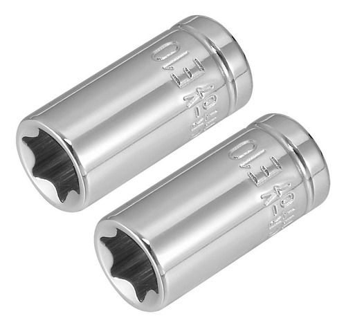 Uxcell Juego De 2 Llaves De Vaso (1/4 Pulgadas E10 Torx E