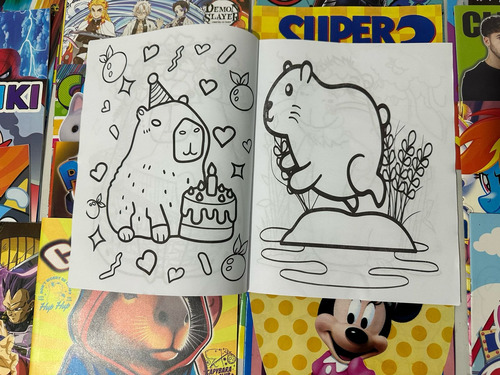 12 Libros Para Colorear E Iluminar Surtidos Con Crayones