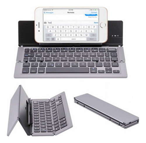 R Teclado Inalámbrico Bluetooth Mini Teclado Plegable