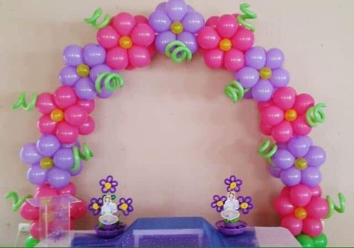 Cinta Guirnalda Orgánica De Globos : Forma Flores Con Globos