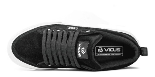 Imagen 3 de 7 de Zapatillas Botitas Vicus Rhino Hi Gamuza Negro