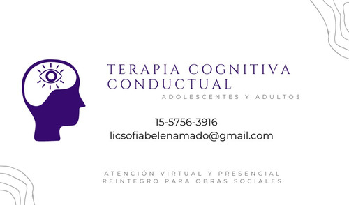 Imagen 1 de 2 de Sesiones De Psicología- Cognitiva Conductual Agenda Abierta 