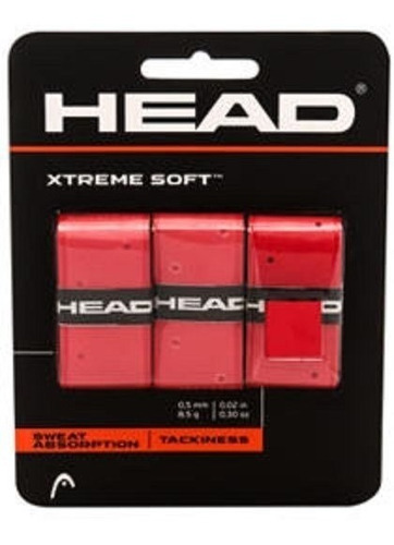 Overgrip Head Xtreme Soft Rojo Con 3