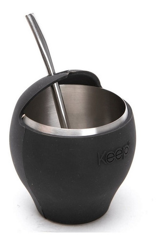 Imagen 1 de 6 de Mate Con Bombilla Keep Acero Inoxidable Set Ar1 Smat Ellobo