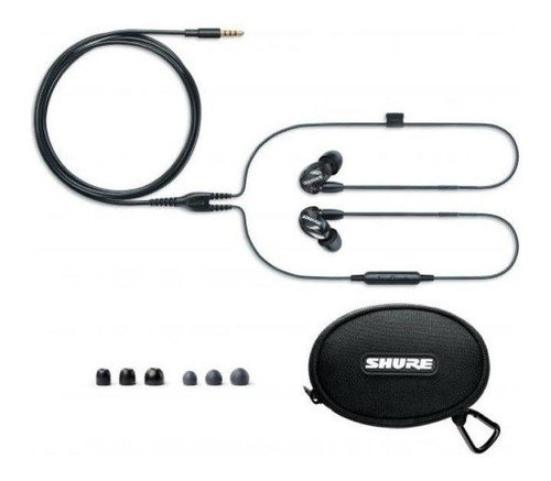 Audífonos In-ear Aislantes De Sonido, Shure Se215-k-uni, color negro