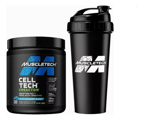 Creatina Cell Tech Creactor - Muscletech - 120sv + Shaker