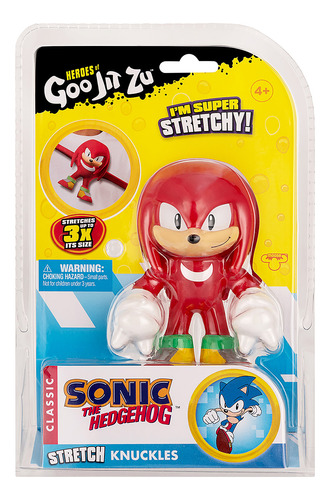 Got Jit Zu - Boneco Elástico De 12cm Do Knuckles - Sonic