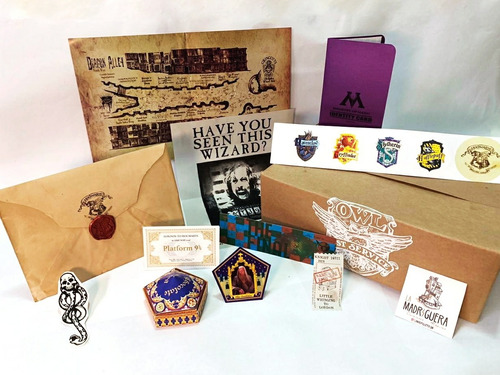 Paquete Carta Hogwarts Harry Potter Personalizada - $ 217 