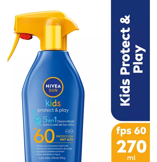 Protector Solar NIVEA Protect & Play 5en1 Kids Trigger Fps60 270 ml