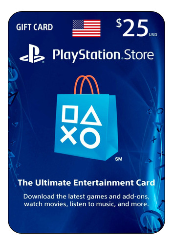 Tarjeta Gift Card Psn $25 Eeuu (código Digital)