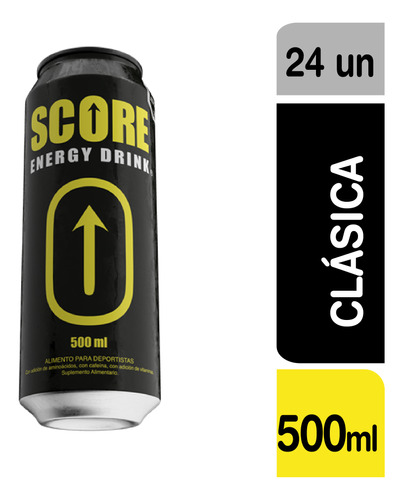 Pack 24 Bebida Energética Score Energy - Drink 500ml