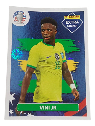 Lámina Vinícius Jr Extra Base Panini Copa América Usa 2024 