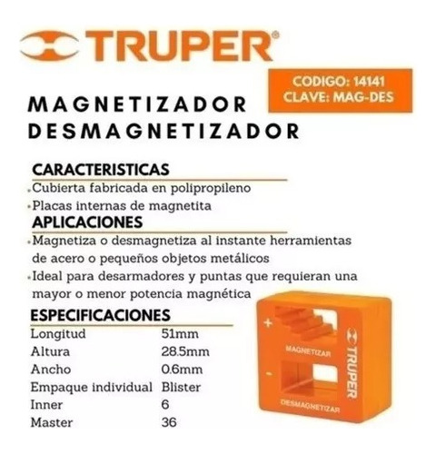 Imagen 3 de 10 de Magnetizador Desmagnetizador Imantador Destornillador Punta