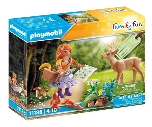 Figura Armable Playmobil Family Fun Botánica 40 Piezas 3+