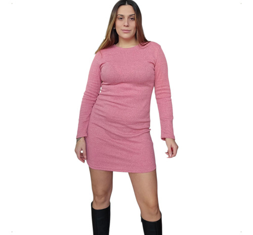 Vestido Morley Lanilla Abrigado,sexy Talle Grande Mc