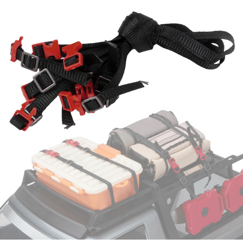 2 X 5x 1:10 Rc Coche Techo Portaequipajes Cuerda Correas
