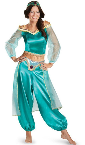 Adulto Aladdin Jasmine Princess Disfraz Cosplay Disfraces