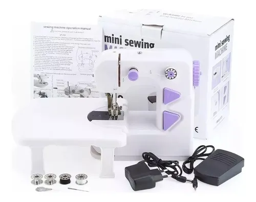 Maquina De Coser Compacta Portatil Con Mesa De Extension