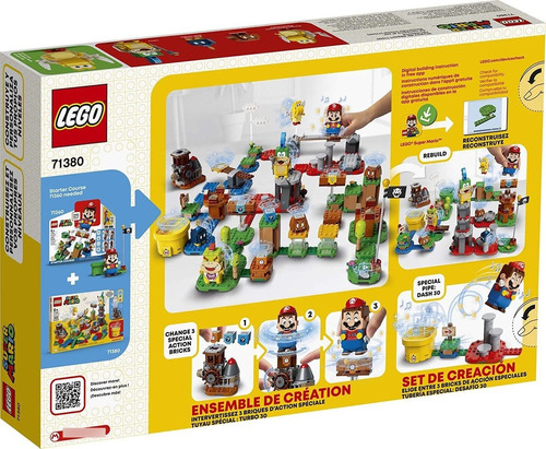 Lego Super Mario Maestro Su Aventura Fabricante Set 71380 Ki