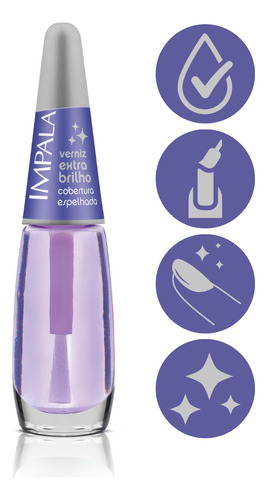 Verniz Extra Brilho 06un Esmalte Impala 7,5ml Manicure