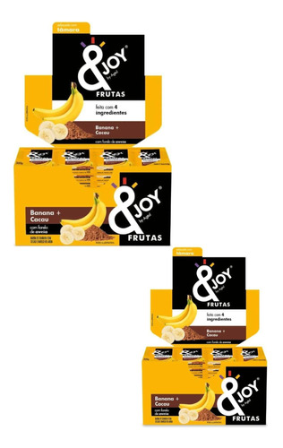 Kit 2 Display Barra & Joy Banana Cacau 12x25g - Agtal