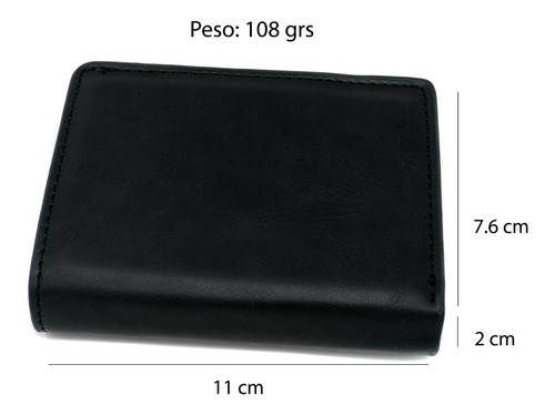 Imagen 3 de 6 de Cartera Caballero Tarjetero Con Billetera Anticlonación Rfid