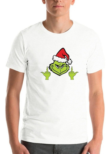 Polera Navidad Grinch Dedos Pascuas Unisex Moda