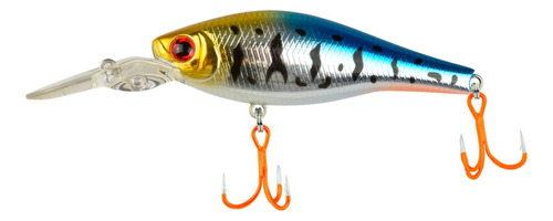 Isca Artificial Shugan Shad 60mm - Ikigai H001 Cor Cinza E Azul