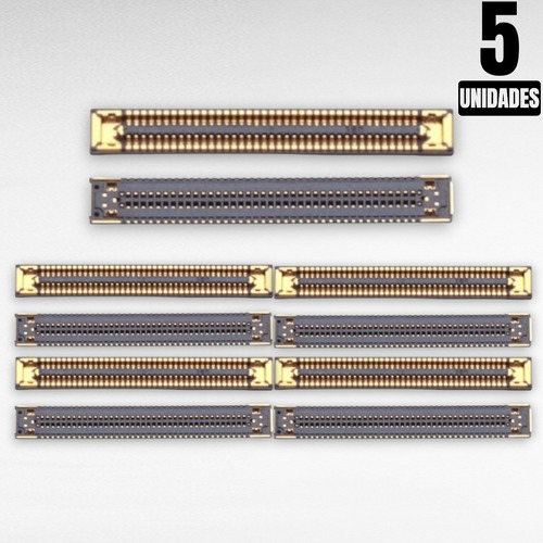 Conector Fpc Placa Samsung A33 A42 A52 A53 78 Pinos Kit 5 Un