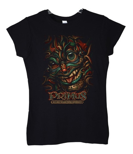 Polera Mujer Primus Live In Los Angeles Rock Abominatron