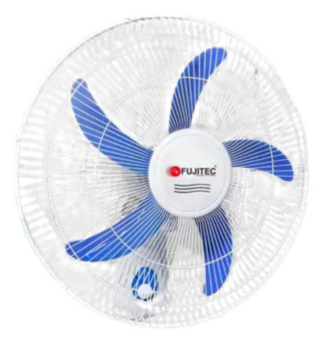 Ventilador De Pared Fujitec Cf-80b Motor De 70w Cantidad De Aspas 5 Estructura Azul Aspas Azul Diámetro 18 Cm Material De Las Aspas Acrilicas