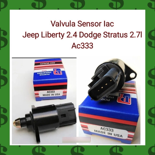 Valvula Minimo Iac Jeep Liberty 2.4 Dodge Stratus 2.7l Ac333