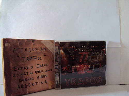 Cd/54 Ataque 77 Trapos Estadio Obras 21 Y 28 De Abril 2001