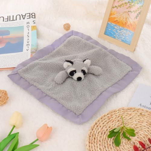 Animales De Peluche De Cordero Albaricoque Raccoon Manta De
