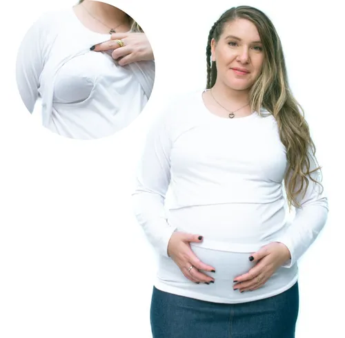 Combo 2 Remeras Amamantar Lactancia Embarazo Envio Gratis