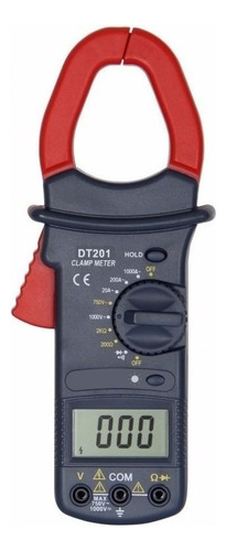 Pinza Amperometrica Digital Tester Dt201 Data Hold Y Luz Lcd