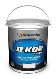 Pintura Caucho Dkor Blanco 1 Galon Quimicolor Clase B