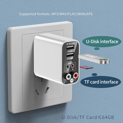 Bluetooth 5.0 Adaptador Receptor Transmisor Enchufe De Ee.