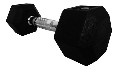 Imagen 2 de 7 de Mancuerna Pesa Gym Fitness Hex Encauchetada 10 Lb K6