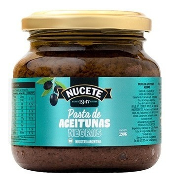 Imagen 3 de 3 de Combo Pasta De Aceitunas Negras Nucete 190 Gr X 3