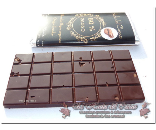 Imagen 2 de 7 de Pack X 10 Chocolate 80% Cacao Stevia Diet C Frutos Vs X 1 Kg