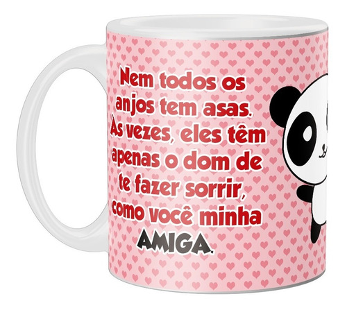 Caneca Personalizada Amiga Panda - Cerâmica - Amizade