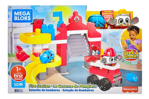 Mega Bloks Estacion De Bomberos 50 Pz Fisher Price